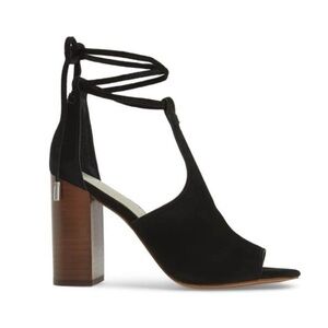 1.State Elegant Black Strappy Women's Heels